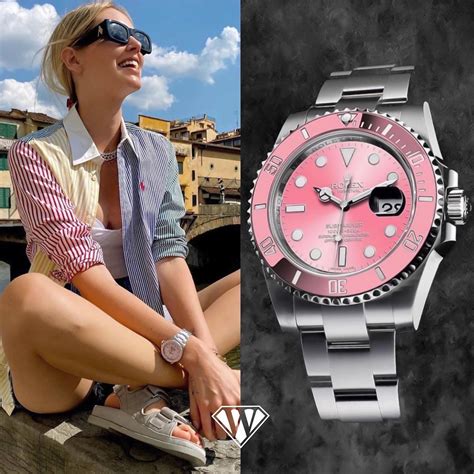 rolex rosa chiara ferragni|women wearing rolex.